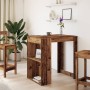 Tall bar table made of aged engineered wood, 102x70x103.5 cm | Foro24|Onlineshop| Casa, Jardín y Más Foro24.es