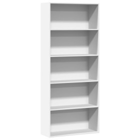 Estantería madera ingeniería blanca 80x30x189cm de , Librerías y estanterías - Ref: Foro24-3314669, Precio: 129,05 €, Descuen...