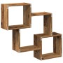 Wall-mounted furniture made of engineered aged wood, measuring 78x18x71 cm. by , Shelves and shelves - Ref: Foro24-854812, Pr...