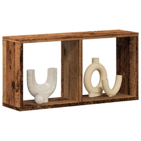 Aged engineered wood wall shelf 60x16x30 cm by , Shelves and shelves - Ref: Foro24-854884, Price: 26,35 €, Discount: %