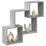 Engineered wood Sonoma gray wall cabinet 78x18x71 cm by , Shelves and shelves - Ref: Foro24-854810, Price: 41,24 €, Discount: %