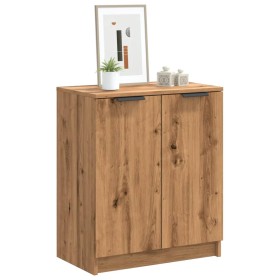 Engineered wood shoe cabinet in artisan oak, 59x35x70 cm. by , Shoe racks and shoe organizers - Ref: Foro24-856990, Price: 82...