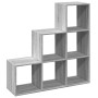 Three-level Sonoma gray wood divider bookcase 99x29x99 cm by , Bookcases and shelves - Ref: Foro24-857963, Price: 71,31 €, Di...