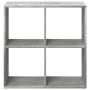 Librería divisora madera gris hormigón 69,5x29x69,5 cm de , Librerías y estanterías - Ref: Foro24-858006, Precio: 52,13 €, De...