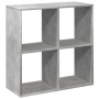 Librería divisora madera gris hormigón 69,5x29x69,5 cm de , Librerías y estanterías - Ref: Foro24-858006, Precio: 52,13 €, De...