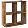 Aged engineering wood divider bookcase 69.5x29x69.5 cm | Foro24|Onlineshop| Casa, Jardín y Más Foro24.es