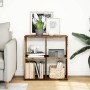 Aged engineering wood divider bookcase 69.5x29x69.5 cm | Foro24|Onlineshop| Casa, Jardín y Más Foro24.es