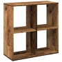 Aged engineering wood divider bookcase 69.5x29x69.5 cm | Foro24|Onlineshop| Casa, Jardín y Más Foro24.es