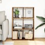 Aged engineering wood divider bookcase 69.5x29x103.5 cm by , Bookcases and shelves - Ref: Foro24-858019, Price: 69,97 €, Disc...