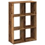 Aged engineering wood divider bookcase 69.5x29x103.5 cm by , Bookcases and shelves - Ref: Foro24-858019, Price: 69,97 €, Disc...