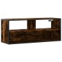 TV stand made of metal and smoked oak plywood, measuring 100x31x39.5cm. by , TV Furniture - Ref: Foro24-848936, Price: 81,87 ...