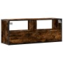 TV stand made of metal and smoked oak plywood, measuring 100x31x39.5cm. by , TV Furniture - Ref: Foro24-848936, Price: 81,87 ...