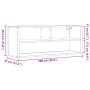 TV stand made of metal and smoked oak plywood, measuring 100x31x39.5cm. by , TV Furniture - Ref: Foro24-848936, Price: 81,87 ...