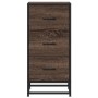 Engineered wood and metal brown oak sideboard 35.5x35x76 cm by , Sideboards - Ref: Foro24-848948, Price: 71,49 €, Discount: %