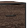 Engineered wood and metal brown oak sideboard 35.5x35x76 cm by , Sideboards - Ref: Foro24-848948, Price: 71,49 €, Discount: %