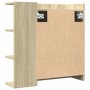 Armario espejo baño contrachapada color roble 62,5x20,5x64 cm de , Tocadores de baño - Ref: Foro24-856171, Precio: 69,03 €, D...