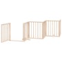 Folding dog gate 6 panels made of poplar wood 300 cm by , Dog kennels and fences - Ref: Foro24-352173, Price: 63,42 €, Discou...