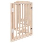 Folding dog gate 6 panels made of poplar wood 300 cm by , Dog kennels and fences - Ref: Foro24-352173, Price: 63,42 €, Discou...