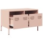 Mueble para TV acero laminado en frío rosa 68x39x43,5 cm de , Muebles TV - Ref: Foro24-851233, Precio: 137,99 €, Descuento: %