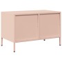 TV stand made of cold-rolled steel in pink, measuring 68x39x43.5 cm. | Foro24|Onlineshop| Casa, Jardín y Más Foro24.es