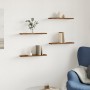 Wall shelves 4 units aged engineered wood 40x10x1.5 cm by , Closets and storage - Ref: Foro24-856289, Price: 18,26 €, Discoun...