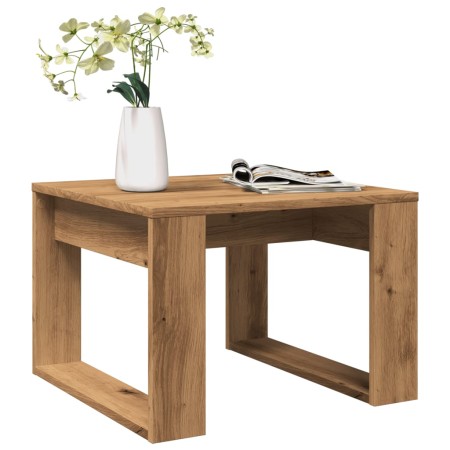 Artisan oak engineered wood side table 50x50x35 cm by , Side tables - Ref: Foro24-856689, Price: 39,48 €, Discount: %