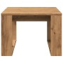 Artisan oak engineered wood side table 50x50x35 cm by , Side tables - Ref: Foro24-856689, Price: 39,48 €, Discount: %