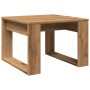 Artisan oak engineered wood side table 50x50x35 cm by , Side tables - Ref: Foro24-856689, Price: 39,48 €, Discount: %