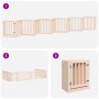 Folding dog gate with 12 panels made of poplar wood, 600 cm. by , Dog kennels and fences - Ref: Foro24-3155642, Price: 163,79...