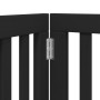 Folding dog gate 12 panels black poplar wood 600 cm by , Dog kennels and fences - Ref: Foro24-3155654, Price: 194,45 €, Disco...