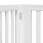 Folding dog gate 6 panels white poplar wood 480 cm by , Dog kennels and fences - Ref: Foro24-3155677, Price: 180,34 €, Discou...