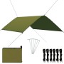 Green outdoor tarpaulin 3x2 m by vidaXL, Umbrellas - Ref: Foro24-93056, Price: 30,14 €, Discount: %