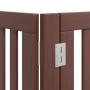 Folding dog gate 6 panels poplar wood brown 480 cm by , Dog kennels and fences - Ref: Foro24-3155689, Price: 137,06 €, Discou...