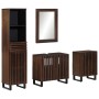 Set of 4-piece solid mango wood bathroom furniture. by , Bathroom furniture - Ref: Foro24-3217098, Price: 401,74 €, Discount: %