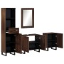 Set of 4-piece solid mango wood bathroom furniture. by , Bathroom furniture - Ref: Foro24-3217098, Price: 401,74 €, Discount: %