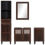 Set of 4-piece solid mango wood bathroom furniture. by , Bathroom furniture - Ref: Foro24-3217098, Price: 401,74 €, Discount: %