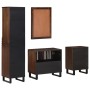 Set of 4-piece solid mango wood bathroom furniture. by , Bathroom furniture - Ref: Foro24-3217098, Price: 401,74 €, Discount: %