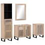 Conjunto de muebles de baño 4 piezas madera maciza de mango de , Muebles de baño - Ref: Foro24-3217102, Precio: 370,61 €, Des...