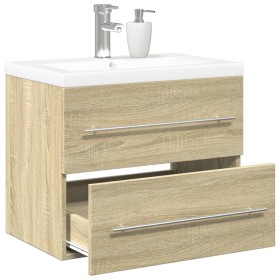 Bathroom furniture set 2 pieces plywood Sonoma oak by , Bathroom furniture - Ref: Foro24-3325046, Price: 163,89 €, Discount: %