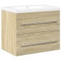 Bathroom furniture set 2 pieces plywood Sonoma oak by , Bathroom furniture - Ref: Foro24-3325046, Price: 163,89 €, Discount: %