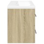 Bathroom furniture set 2 pieces plywood Sonoma oak by , Bathroom furniture - Ref: Foro24-3325046, Price: 163,89 €, Discount: %