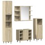 Juego de muebles de baño 4 pzas contrachapada roble Sonoma de , Muebles de baño - Ref: Foro24-3324970, Precio: 251,91 €, Desc...