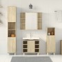 4-piece bathroom furniture set in Sonoma oak plywood by , Bathroom furniture - Ref: Foro24-3324970, Price: 251,91 €, Discount: %