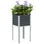 Anthracite grey steel planter 45x45x88 cm by , Pots and planters - Ref: Foro24-4008966, Price: 52,78 €, Discount: %