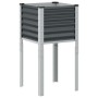 Anthracite grey steel planter 45x45x88 cm by , Pots and planters - Ref: Foro24-4008966, Price: 52,78 €, Discount: %