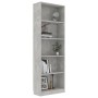 5-tier concrete gray plywood shelf 60x24x175cm by vidaXL, Bookcases and shelves - Ref: Foro24-800886, Price: 83,10 €, Discoun...