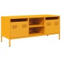 Mueble para TV acero laminado en frío amarillo 101,5x39x43,5 cm de , Muebles TV - Ref: Foro24-851301, Precio: 176,50 €, Descu...