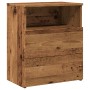 Mesitas de noche 2 uds madera ingeniería envejecida 50x32x60 cm de , Mesitas de noche - Ref: Foro24-856565, Precio: 112,15 €,...