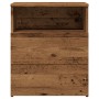 Bedside tables 2 units aged engineered wood 50x32x60 cm by , Nightstands - Ref: Foro24-856565, Price: 112,15 €, Discount: %