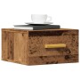 Wall-mounted bedside tables 2 units aged wood 35x35x20 cm by , Nightstands - Ref: Foro24-857064, Price: 58,72 €, Discount: %